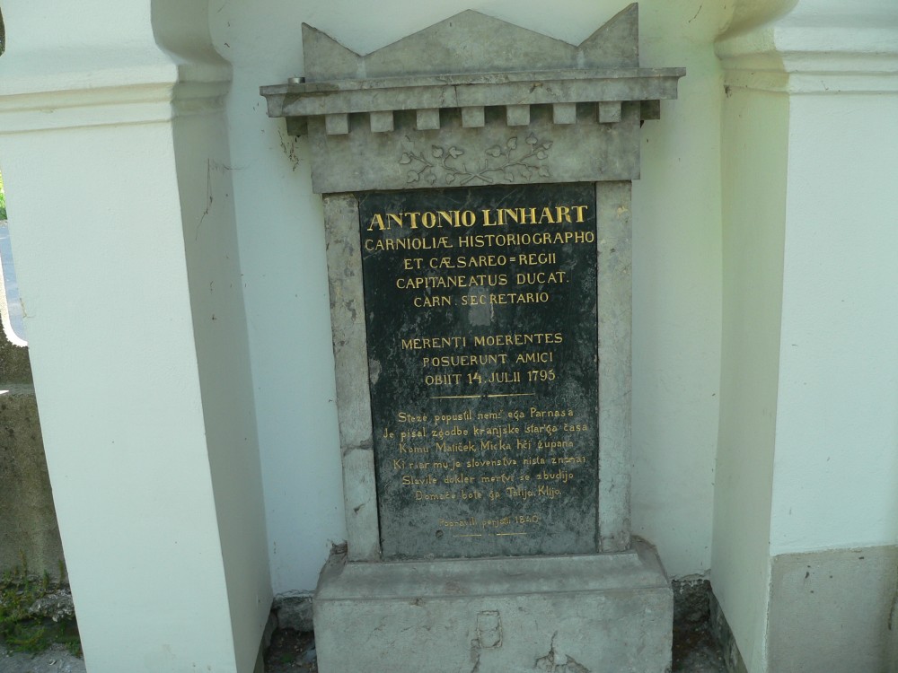 Anton Tomaž Linhart Slovenski grobovi
